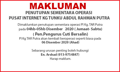 NOTIS PENUTUPAN PI dis